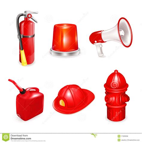 Find images of fire icon. Fire safety, set stock vector. Illustration of protection ...