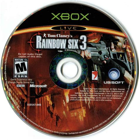 Tom Clancys Rainbow Six 3 2003 Xbox Box Cover Art Mobygames