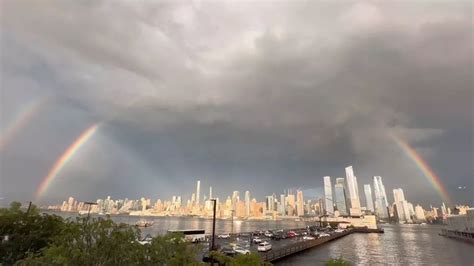 Double Rainbow Shines Over New York As Crowds Mourn 911 Victims The