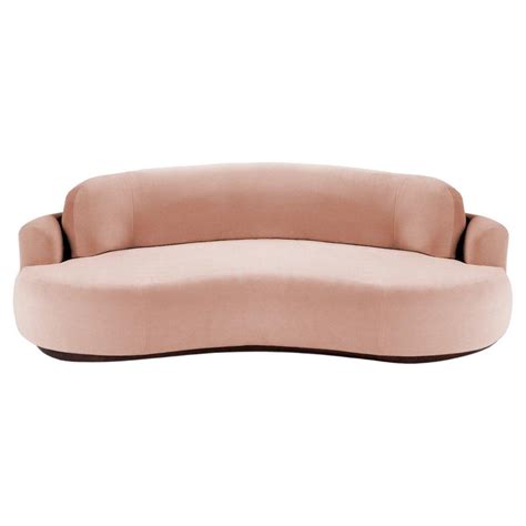 Naked Round Sofa Large With Beech Ash And Paris Lavanda For Sale