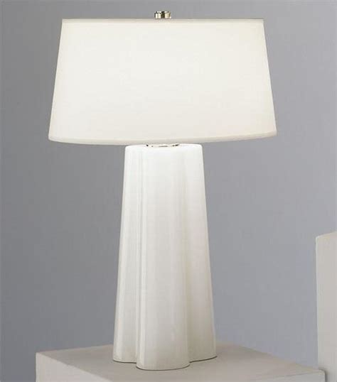 white glass wavy table lamp
