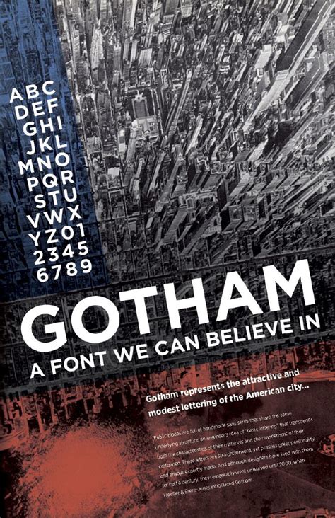 Gotham Type Specimen Typeface Poster Poster Fonts Type Posters