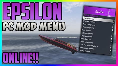 If a menu is really undetected, any option should be exploited to the absolute limit. GTA 5 Online: Epslion 1.39 ONLINE PC MOD MENU + DOWNLOAD - PC