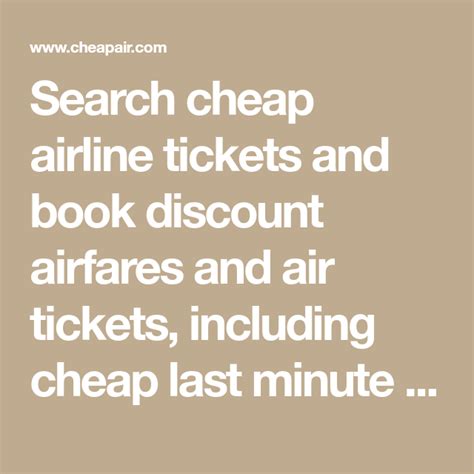 Search Cheap Airline Tickets And Book Discount Airfares And Air Tickets