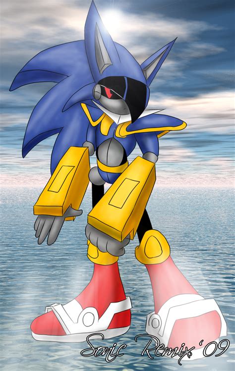 Mecha Sonic By Sonicremix On Deviantart