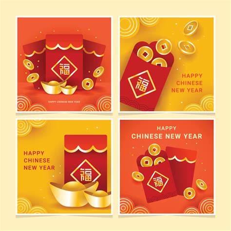 Celebrating Chinese New Year With Hong Bao 4568932 Vector Art At Vecteezy