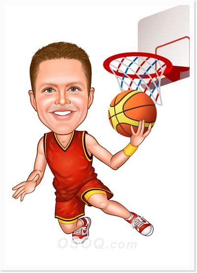 Basketball Caricature Caricature Custom Cartoons Birthday Cartoon
