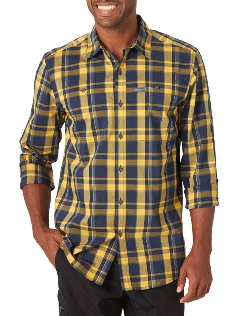 Wrangler - Wrangler Men's Long Sleeve Outdoor Shirt - Walmart.com 