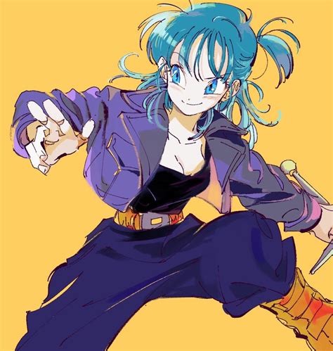 Bulma Trunks And Trunks Dragon Ball And More Drawn By Sujin