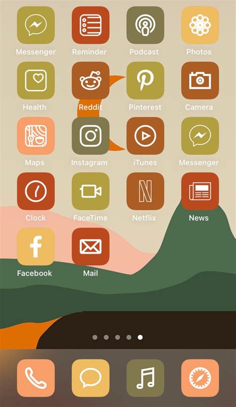 Iphone Ios 14 App Icons Pack Fall Aesthetic Iphone Ios14 App Etsy