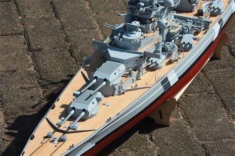 Premium Line Kymodels Bismarck Scale Pre Built Model Battleship