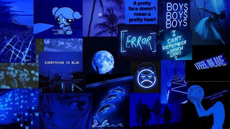 Aesthetic Laptop Backgrounds Blue Pc Wallpaper In 2020