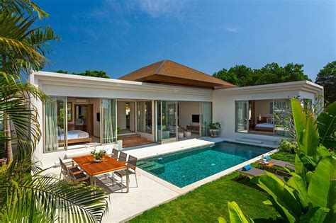 With a living area, dining area and bedrooms, you'll find plenty of room to relax after a day spent enjoying the many wonders of central florida. Layan 3 bedroom modern tropical villa | Pool house plans ...