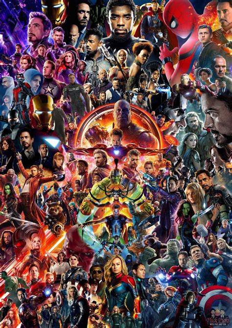 The Infinity Saga Poster My Updated Artwork Including All 22 Mcu Film