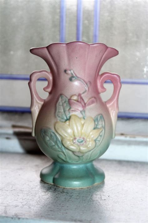 Hull Pottery Magnolia Vase 13 Vintage 1940s
