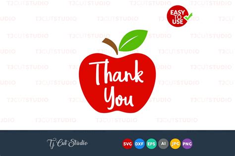 Thank You Teacher Tribe Svg Apple Svg Files For Silhouette Cameo Or