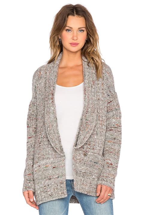 Soh Double Shawl Collar Cardigan In Cobble At Revolveclothing Knit