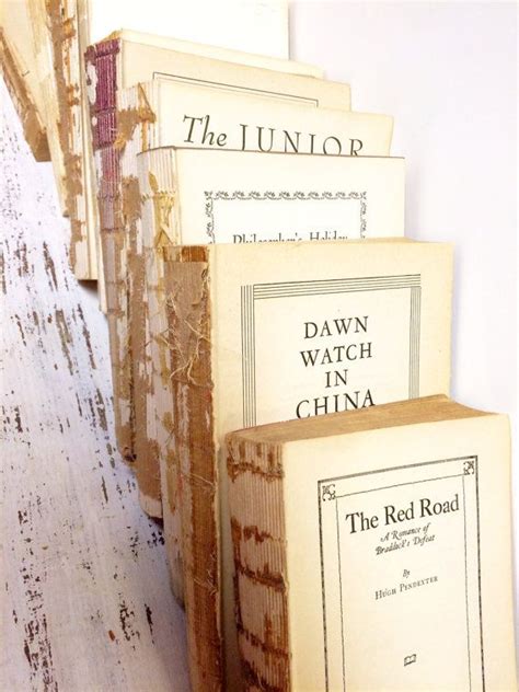 Old Rustic Book Per Book Rustic Fall Decor French Country Etsy