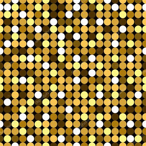 Golden Glitter Seamless Texture Background Vector Illustration Stock
