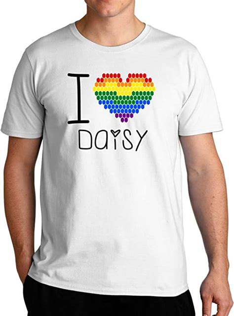 Eddany I Love Daisy Rainbow Heart 2 T Shirt Uk Fashion