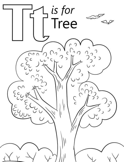 Letter T Coloring Page Free Printable Coloring Pages For Kids