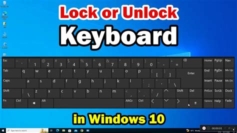 How To Lock Unlock Keyboard In Windows 10 Pc Or Laptop Youtube