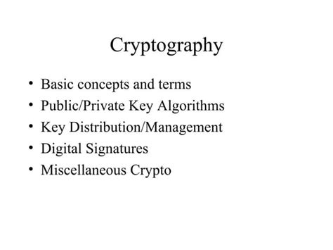 A Brief History Of Cryptography Ppt
