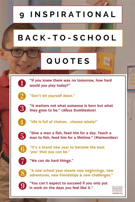 9 Back To School Mottos For Students Milton Hershey School Back To