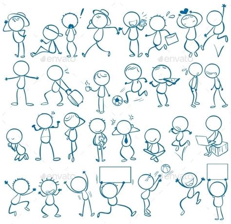Doodle People Doodle People Stick Figure Drawing Stick Drawings
