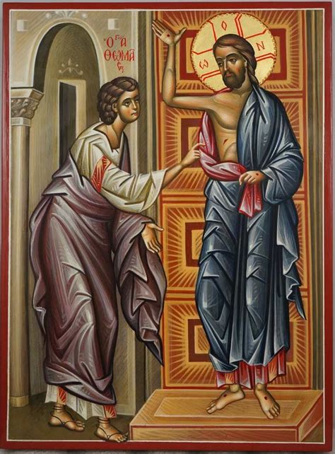 Doubting Thomas Orthodox Icon Blessedmart Orthodox Icons Doubting