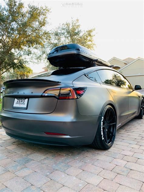 The tesla model 3 long range can now cover even more miles between charges, plus it's had some visual tweaks inside and out. 2018 Tesla 3 Rohana Rf2 Unplugged Performance Lowering ...