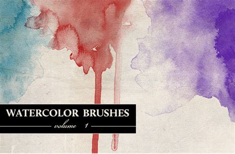Realistic Artistic Watercolor Brushes For Photoshop My Free Design