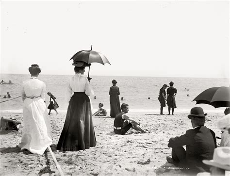 Victorian People Watching At The Beach