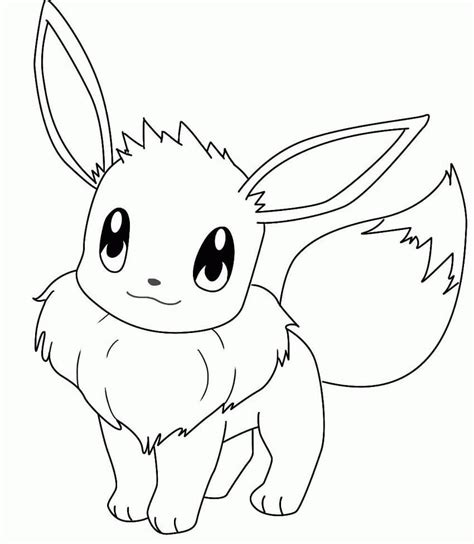 Pokemon Eevee Coloring Page Free Printable Coloring Pages For Kids