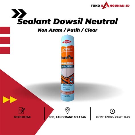 Jual Dowsil Corning Neutral Lem Kaca Silicone Sealant Putih Dan Clear Shopee Indonesia