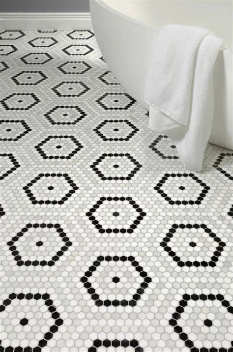 Artistic Tile Riverside Drive Hex White Mosaic Marble And Tile Usa