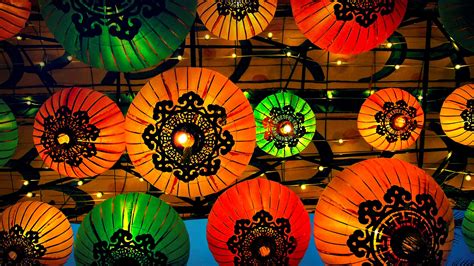 Lanterns Colorful Bing Wallpaper Download