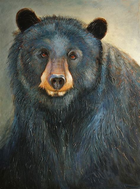 The Bearoness By Linda Wilder 48 X 36 Black Bears Art Bear