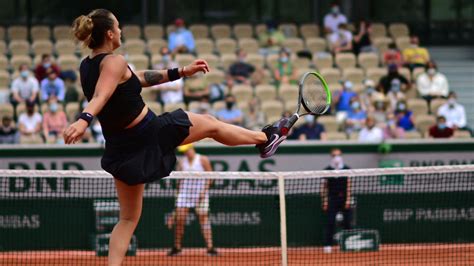 French Open Tennis Aryna Sabalenkas Title Hopes Over At Roland