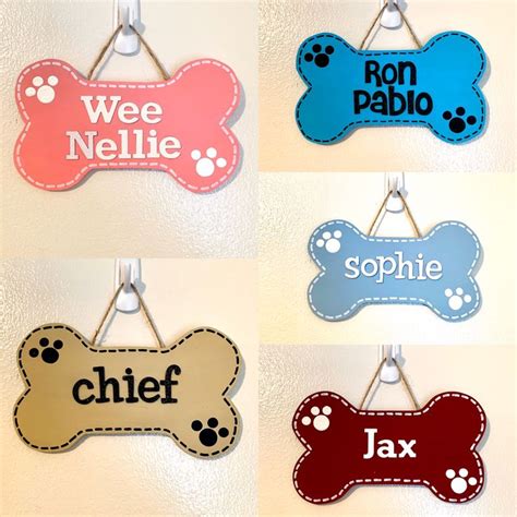 Custom Dog Bone Signs In 2020 Memory Crafts Unique Items Products
