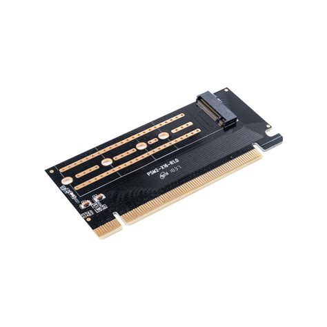 (x16), and the the four m.2 slots are arranged at a 45° angle, not horizontally or vertically. Buy Now | ORICO M.2 NVMe to PCIe 3.0 x16 Expansion Card | PLE Computers