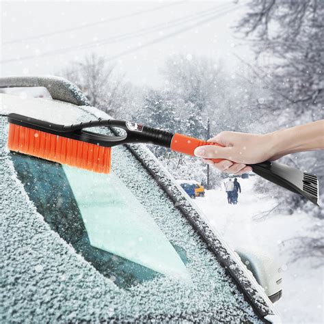 Matcc Snow Brush And Ice Scraper For Car 2in1 Snow Broom Windshield