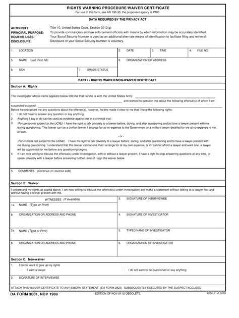 Da Form 3881 Fill Out And Sign Online Dochub
