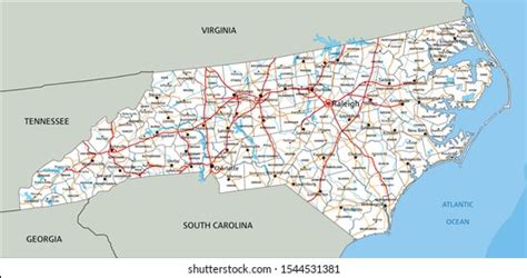 Eastern North Carolina Road Map