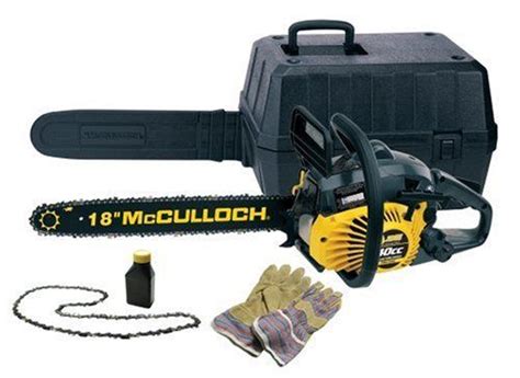 Mcculloch Chainsaw 18 Inch Mcculloch 40cc 18 Inch Gas Powered Chain