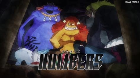 One Piece 百獣海賊団『ナンバーズ』メンバー一覧 Beasts Pirates Numbers