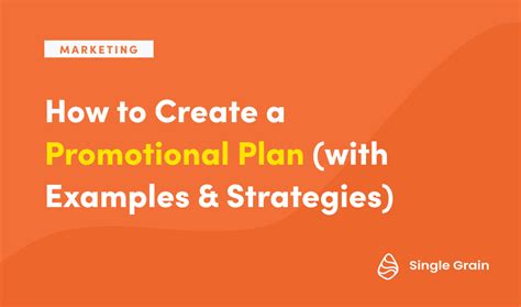 How To Create A Promotional Plan With Examples And Strategies Digital