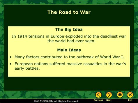 Ppt The Road To War Powerpoint Presentation Free Download Id9729489