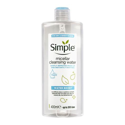 Order Simple Water Boost Dry And Sensitive Skin Micellar Cleansing Water