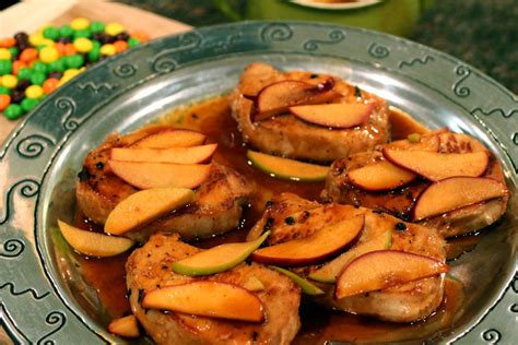 If you've got leftover pork from a sunday roast, give these tasty tacos a try. Candy Apple Pork Chops | Toni Spilsbury